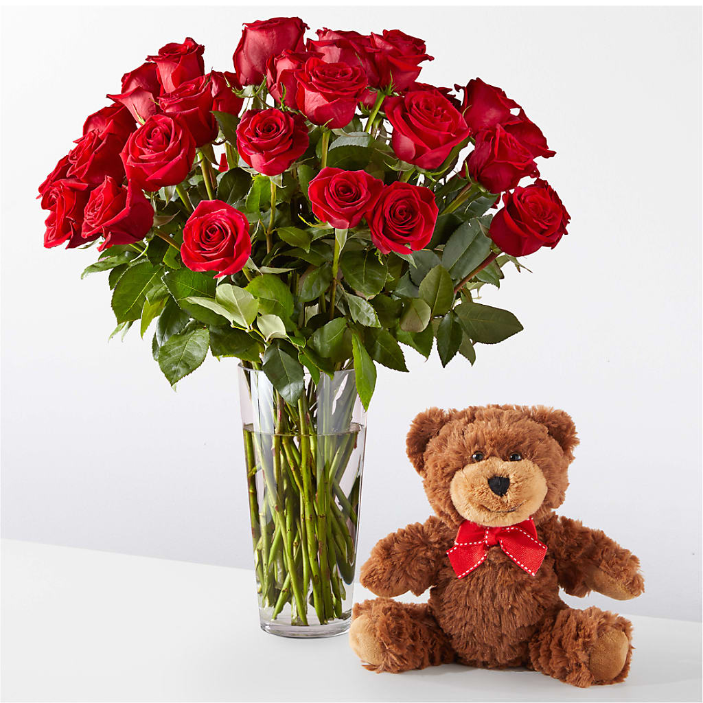 Romantic Long Stem Red Rose Bouquet Bundles – Olas Flower, Bothell WA
