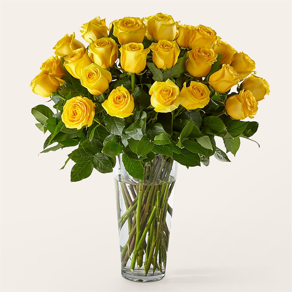 Long Stem Yellow Rose Bouquet – Olas Flower, Bothell WA