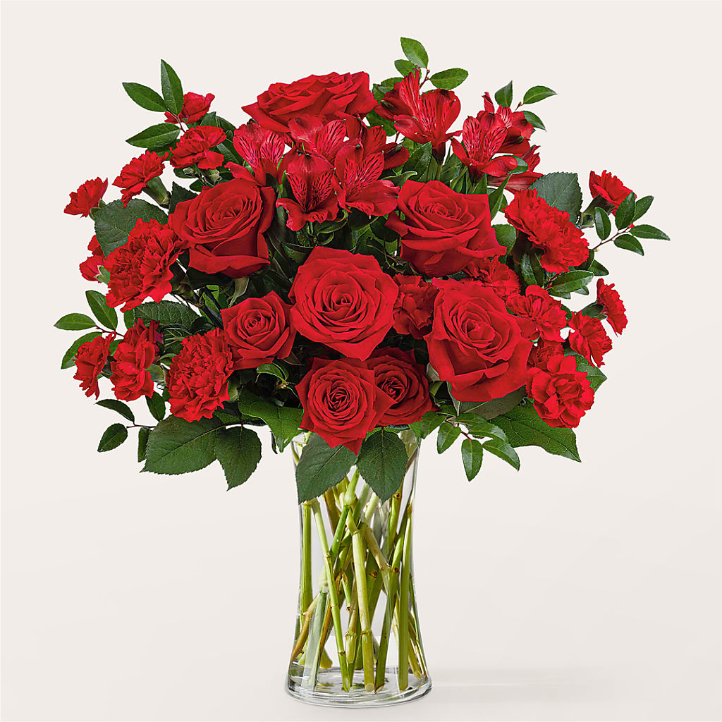 Brilliant Ruby Bouquet – Olas Flower, Bothell WA