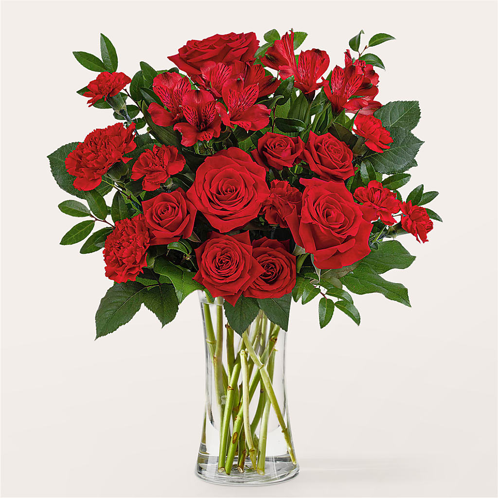 Brilliant Ruby Bouquet – Olas Flower, Bothell WA