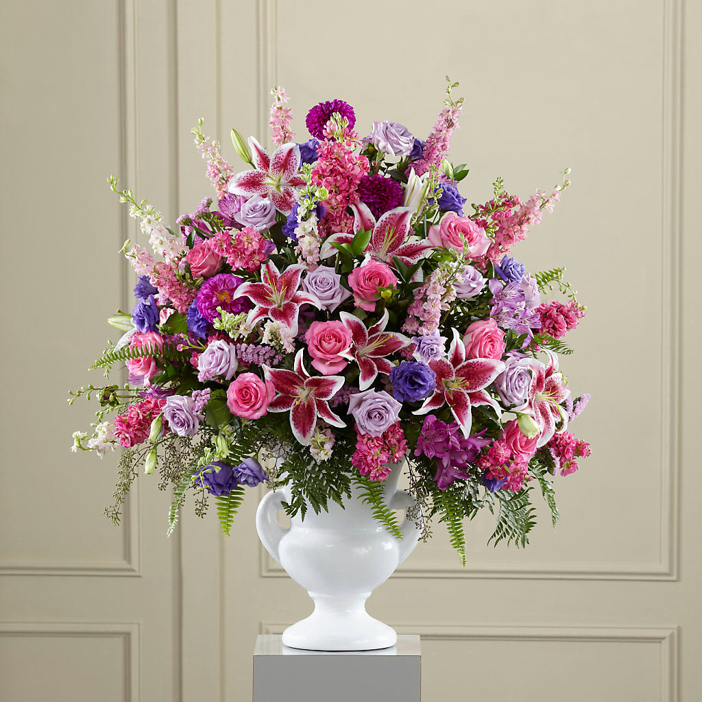 Peaceful Tribute Arrangement – Olas Flower, Bothell WA