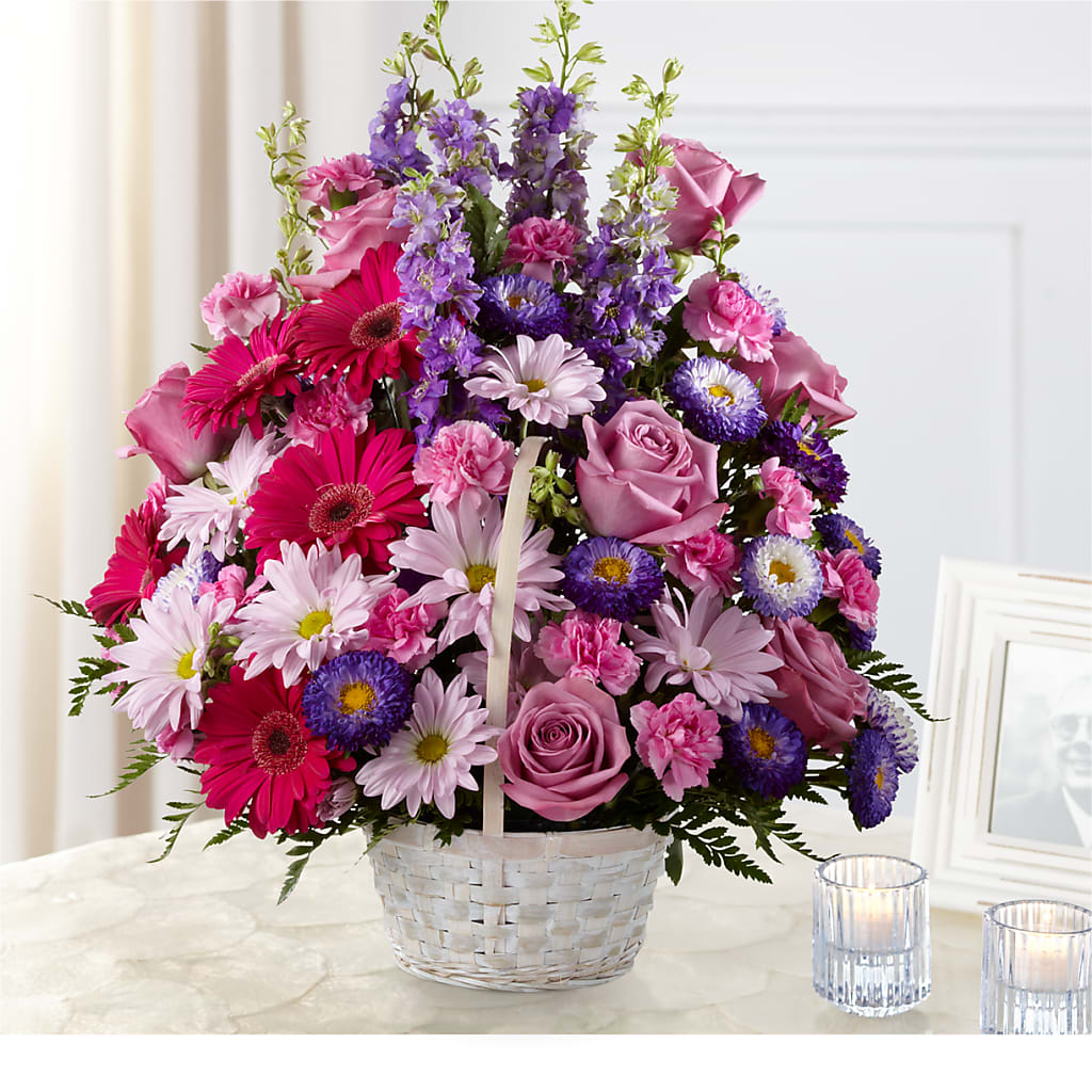 Pastel Peace Basket – Olas Flower, Bothell WA