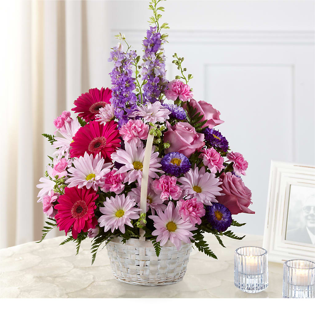 Pastel Peace Basket – Olas Flower, Bothell WA