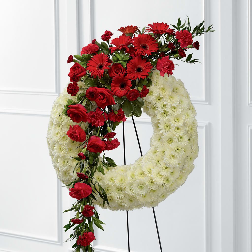 Graceful Tribute Wreath – Olas Flower, Bothell WA