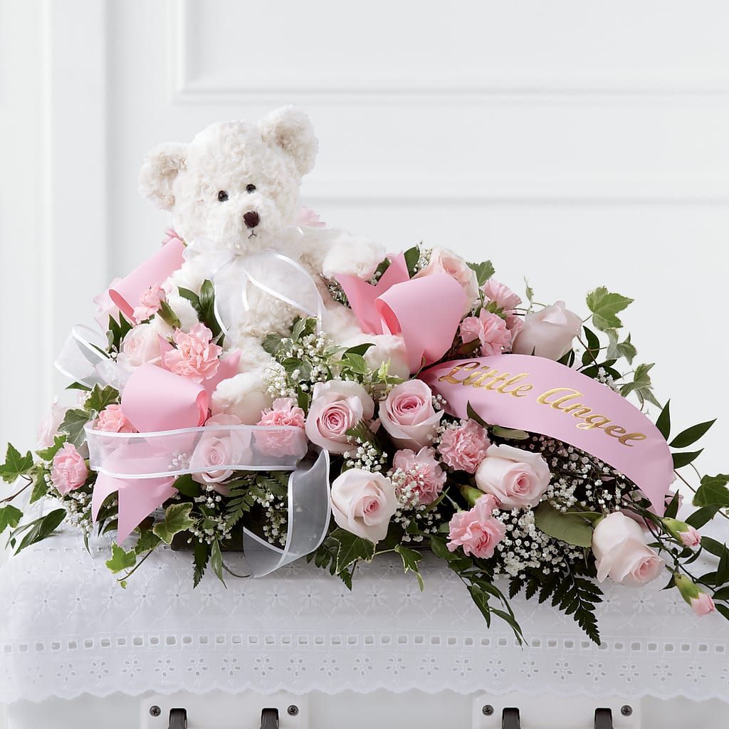 Touch of Sympathy Casket Spray – Olas Flower, Bothell WA