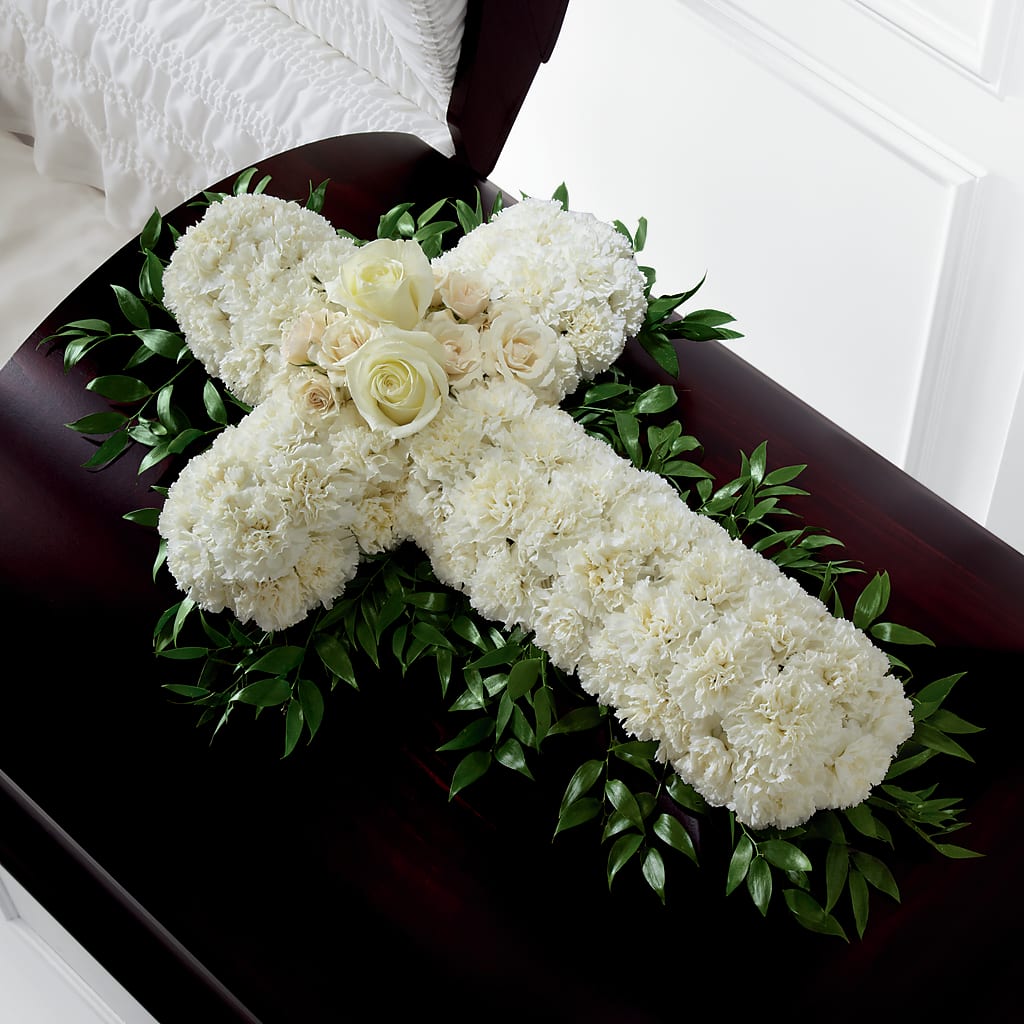 Peaceful Memories Casket Spray (Standard) – Olas Flower, Bothell WA