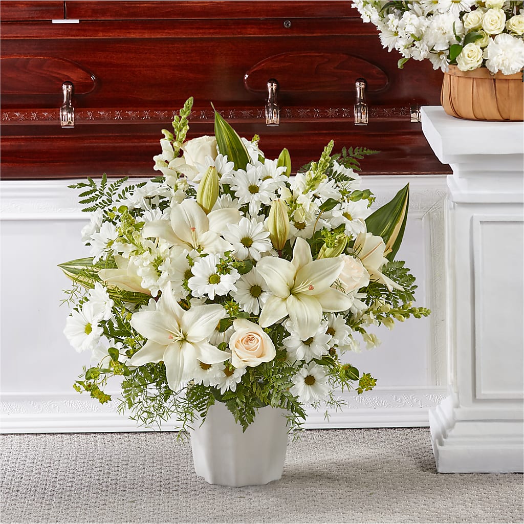 Thoughts of Tranquility Floor Basket – Olas Flower, Bothell WA