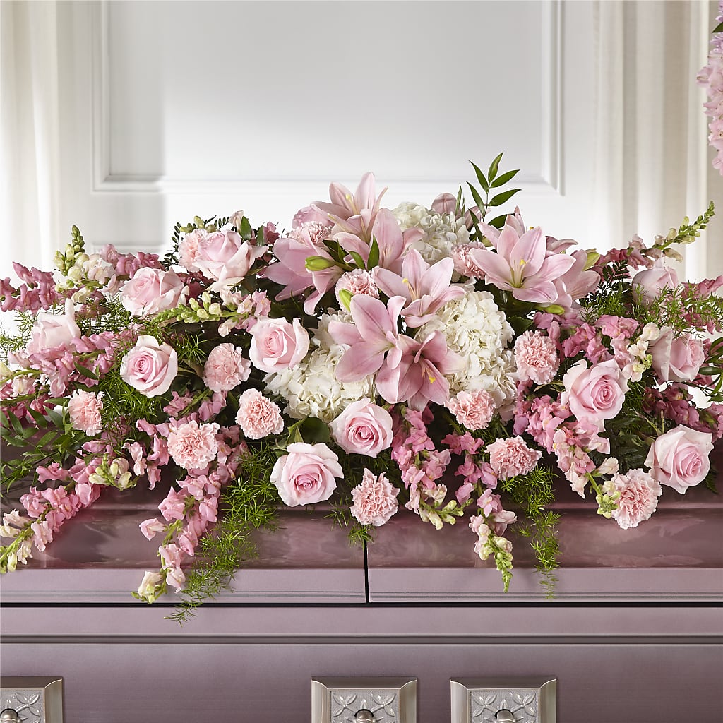 Life & Remembrance Casket Spray – Olas Flower, Bothell WA