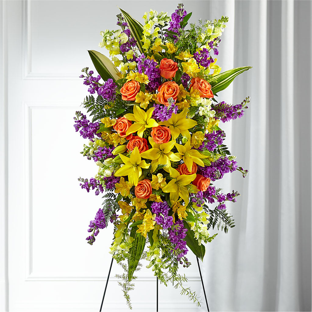 Thoughtful Prayers Standing Spray – Olas Flower, Bothell WA
