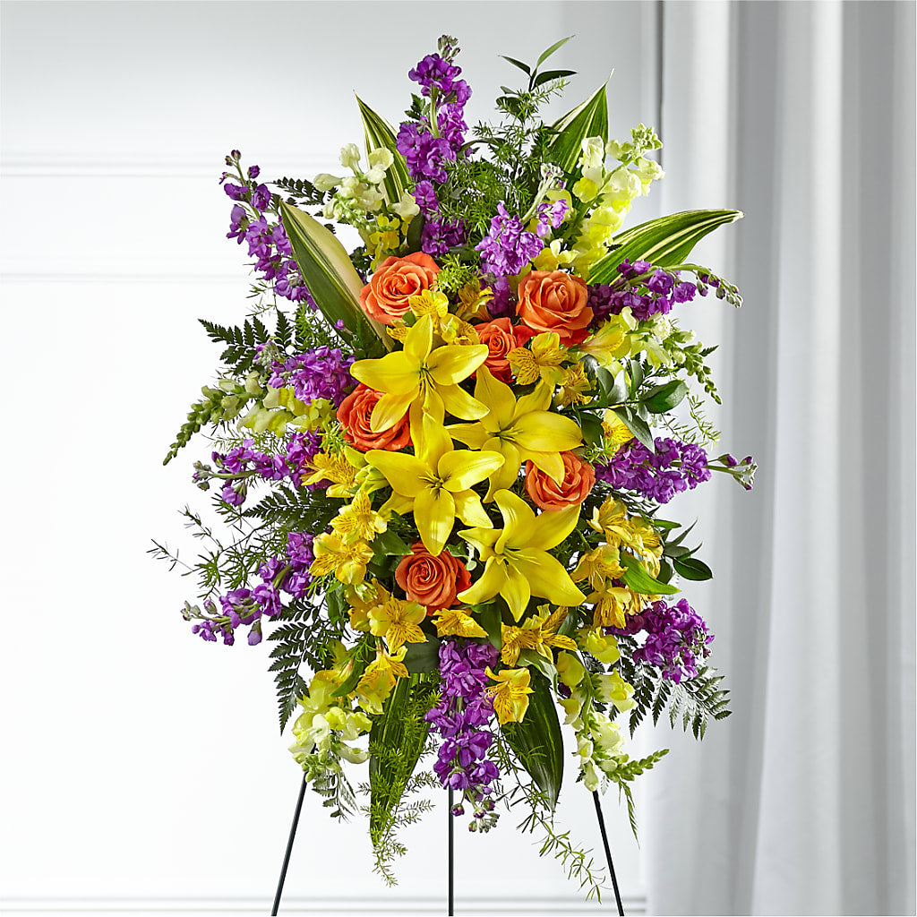Thoughtful Prayers Standing Spray – Olas Flower, Bothell WA