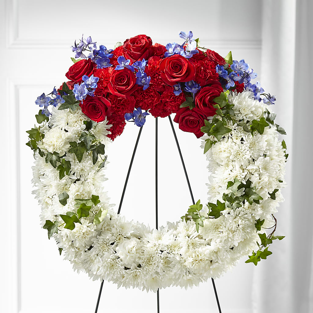 Patriotic Passion Wreath – Olas Flower, Bothell WA