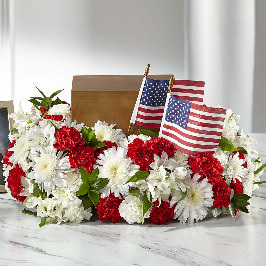 Spirit of Patriotism Cremation Adornment – Olas Flower, Bothell WA