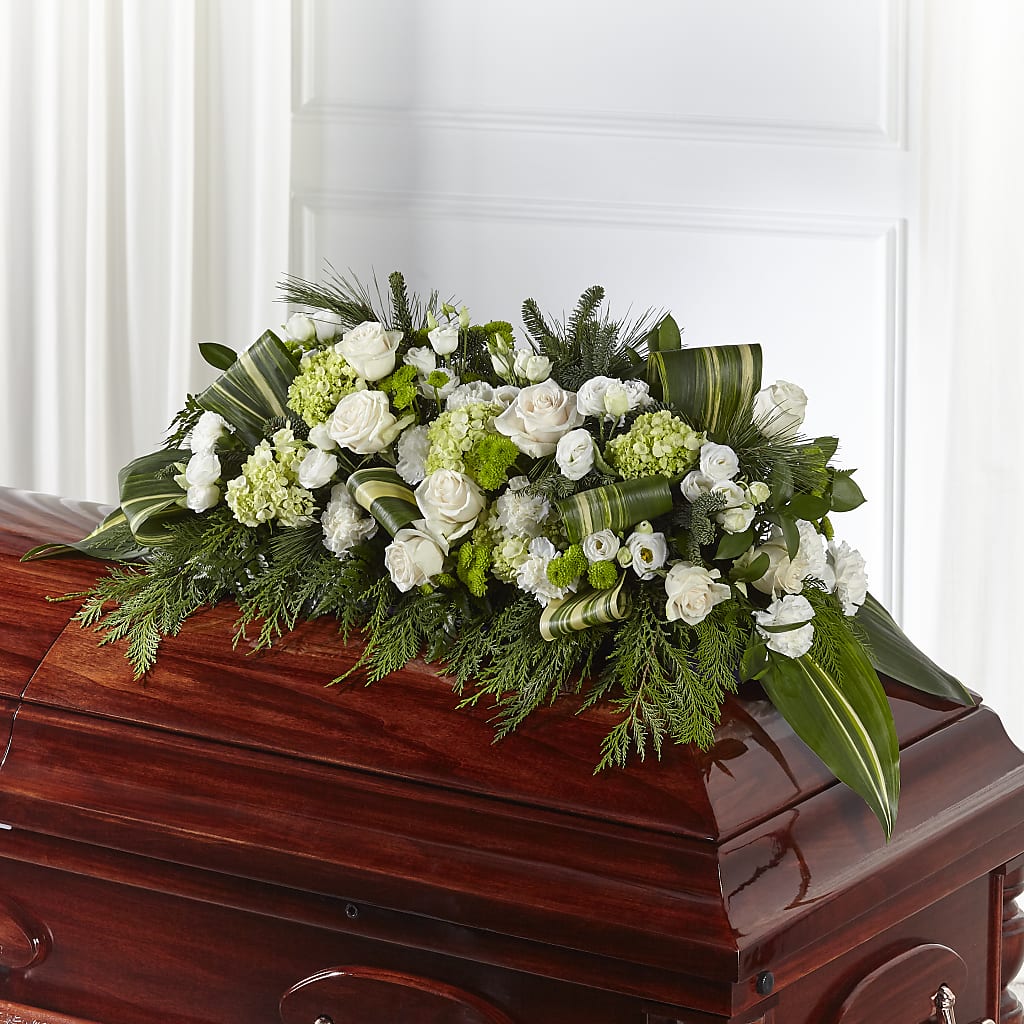 Hopeful Gesture Casket Spray – Olas Flower, Bothell WA