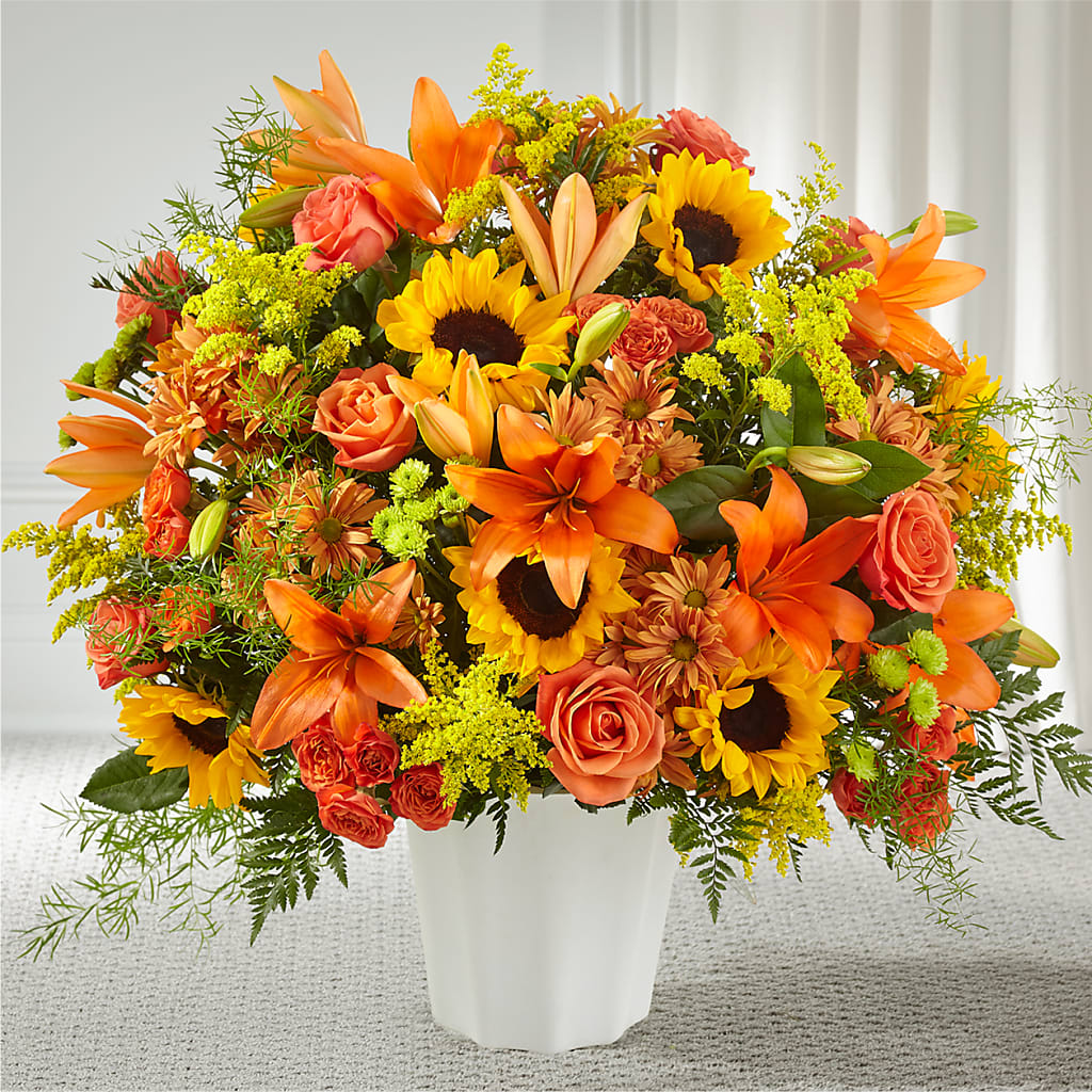 Harvest Thoughts Floor Basket – Olas Flower, Bothell WA