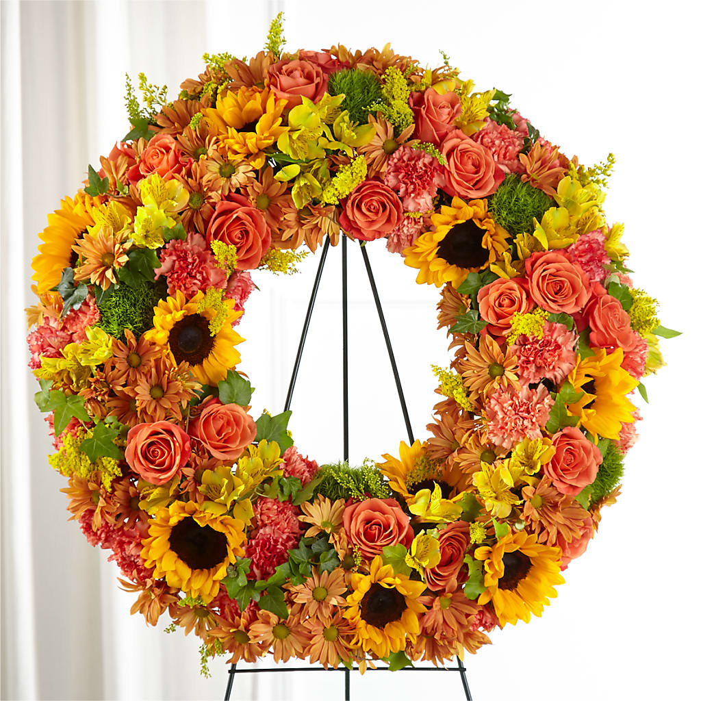 Autumnal Memories Wreath (Standard) – Olas Flower, Bothell WA