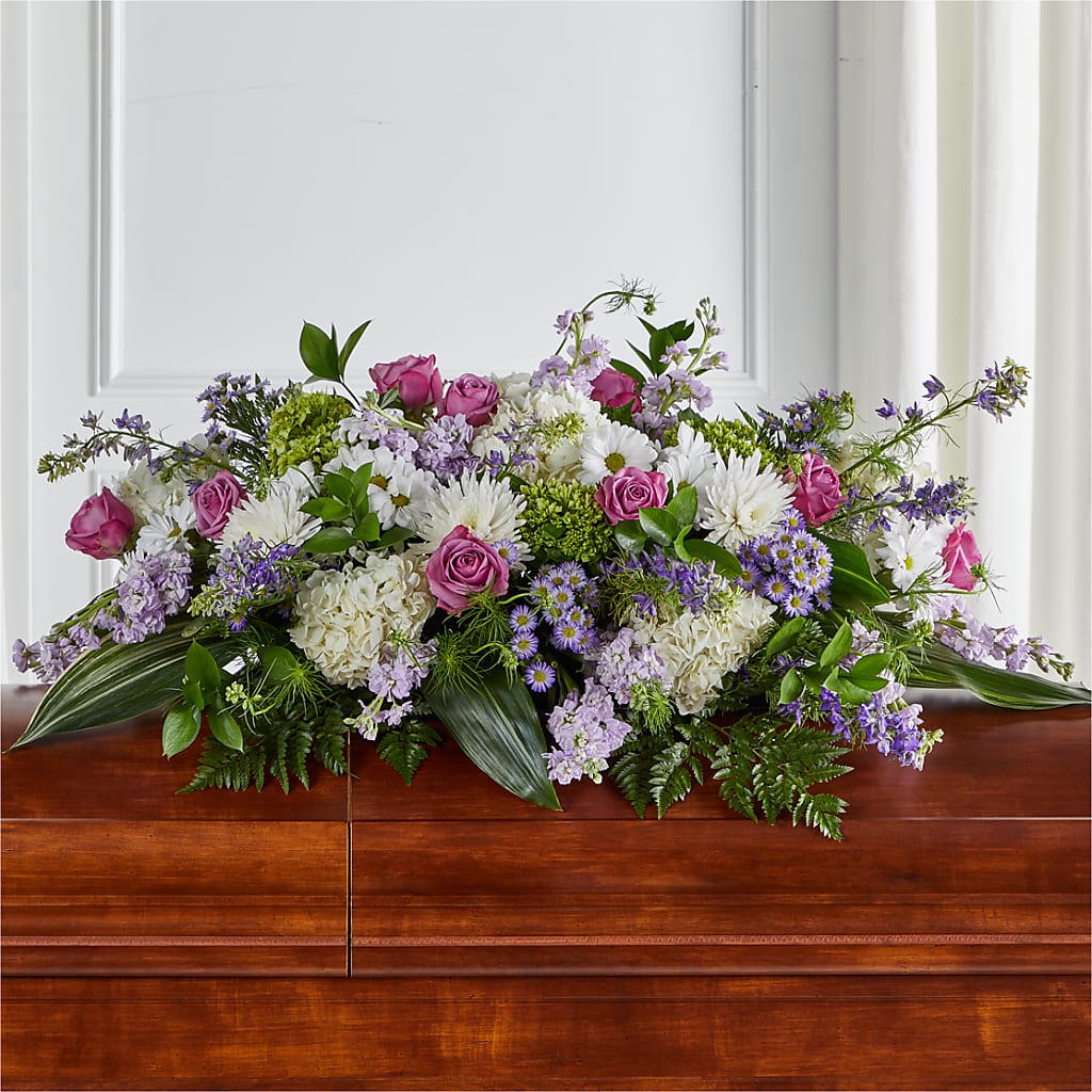 Meadows of Serenity Casket Spray – Olas Flower, Bothell WA