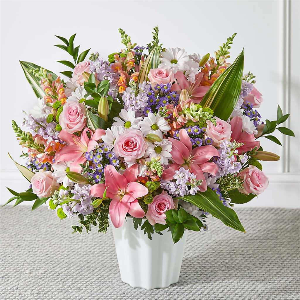Abundant Compassion Floor Basket – Olas Flower, Bothell WA