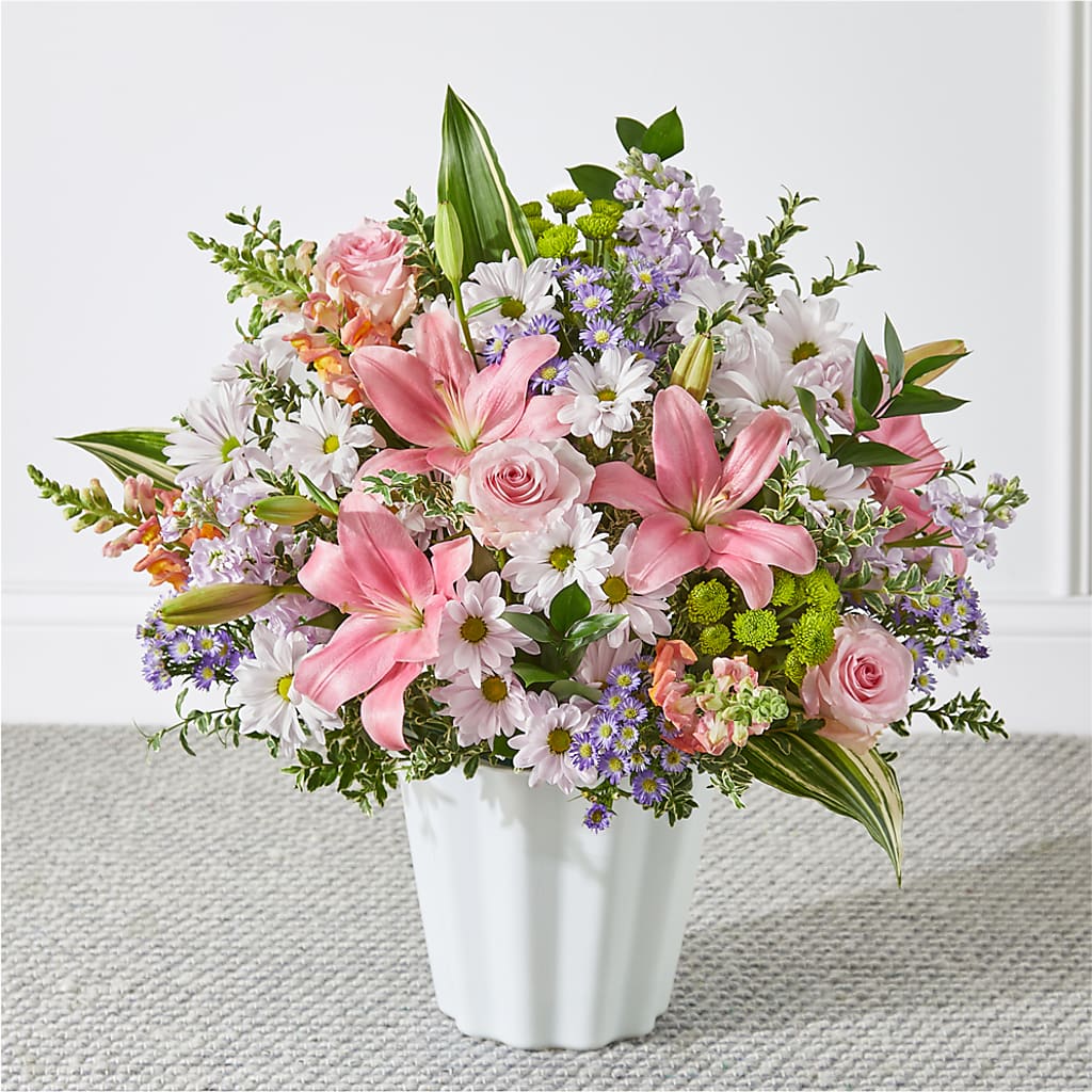Abundant Compassion Floor Basket – Olas Flower, Bothell WA