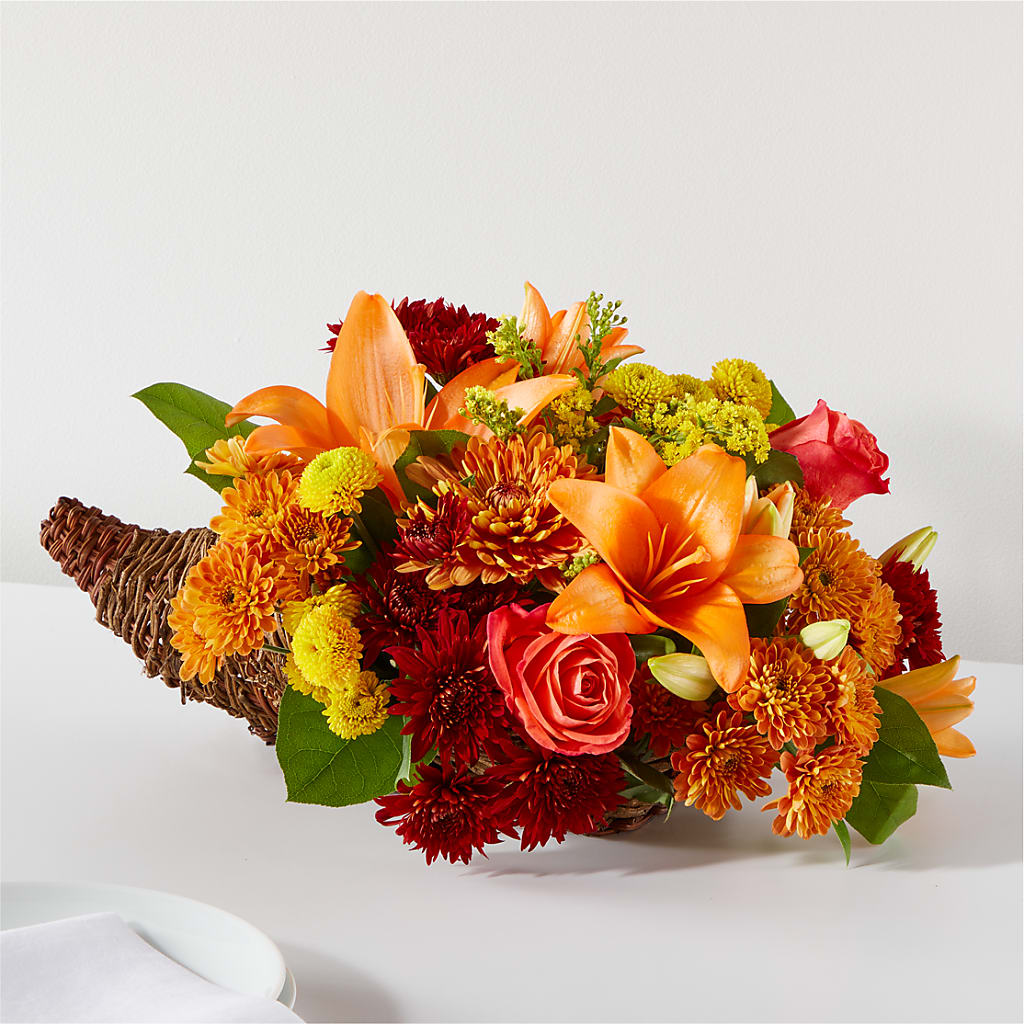 Bouquet of Blessings Cornucopia – Olas Flower, Bothell WA