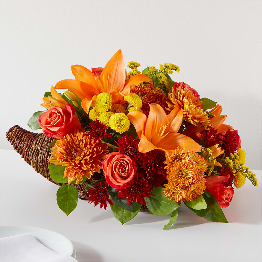 Bouquet of Blessings Cornucopia – Olas Flower, Bothell WA