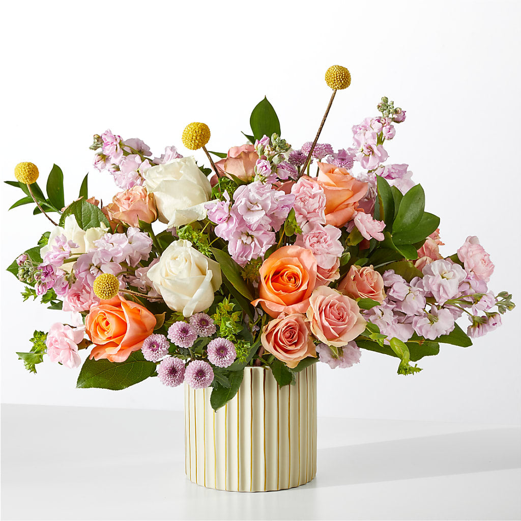 French Market Bouquet with Ivory Vase – Olas Flower, Bothell WA
