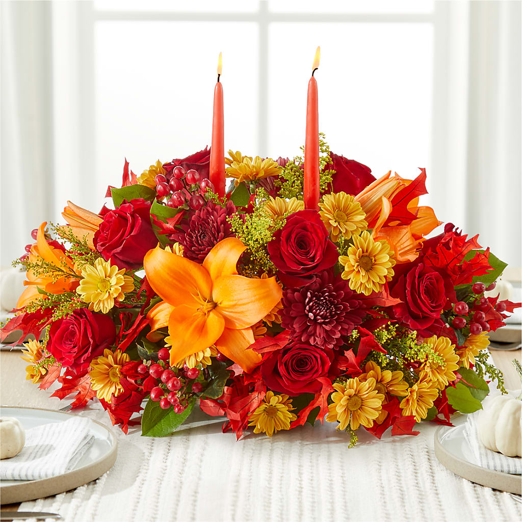 Autumn's Embrace Centerpiece – Olas Flower, Bothell WA