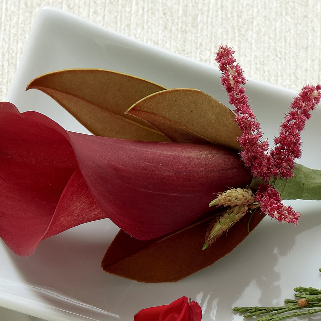 Red Calla Boutonniere – Olas Flower, Bothell WA
