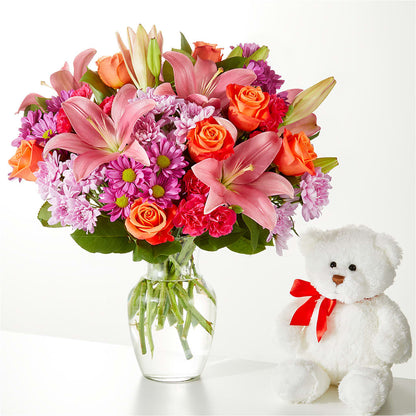 One and Only Bouquet and Bear Bundle –  Olas Flower, Bothell WA