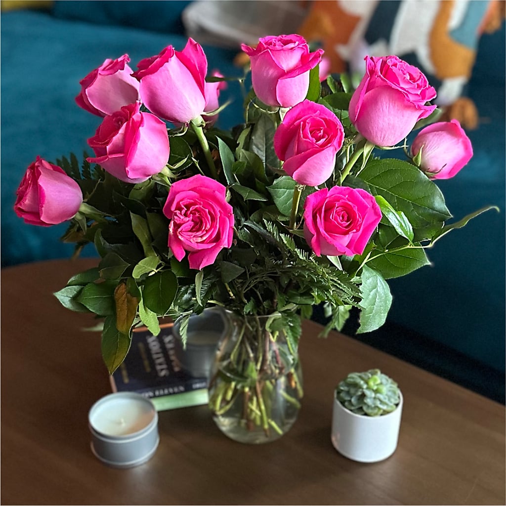 Long Stem Pink Rose Bouquet –  Olas Flower, Bothell WA