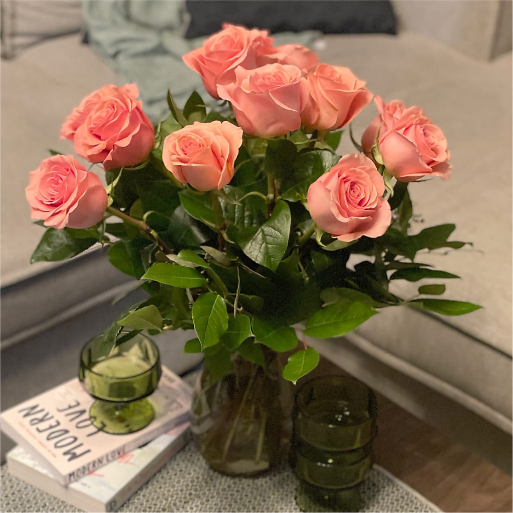 Long Stem Pink Rose Bouquet –  Olas Flower, Bothell WA