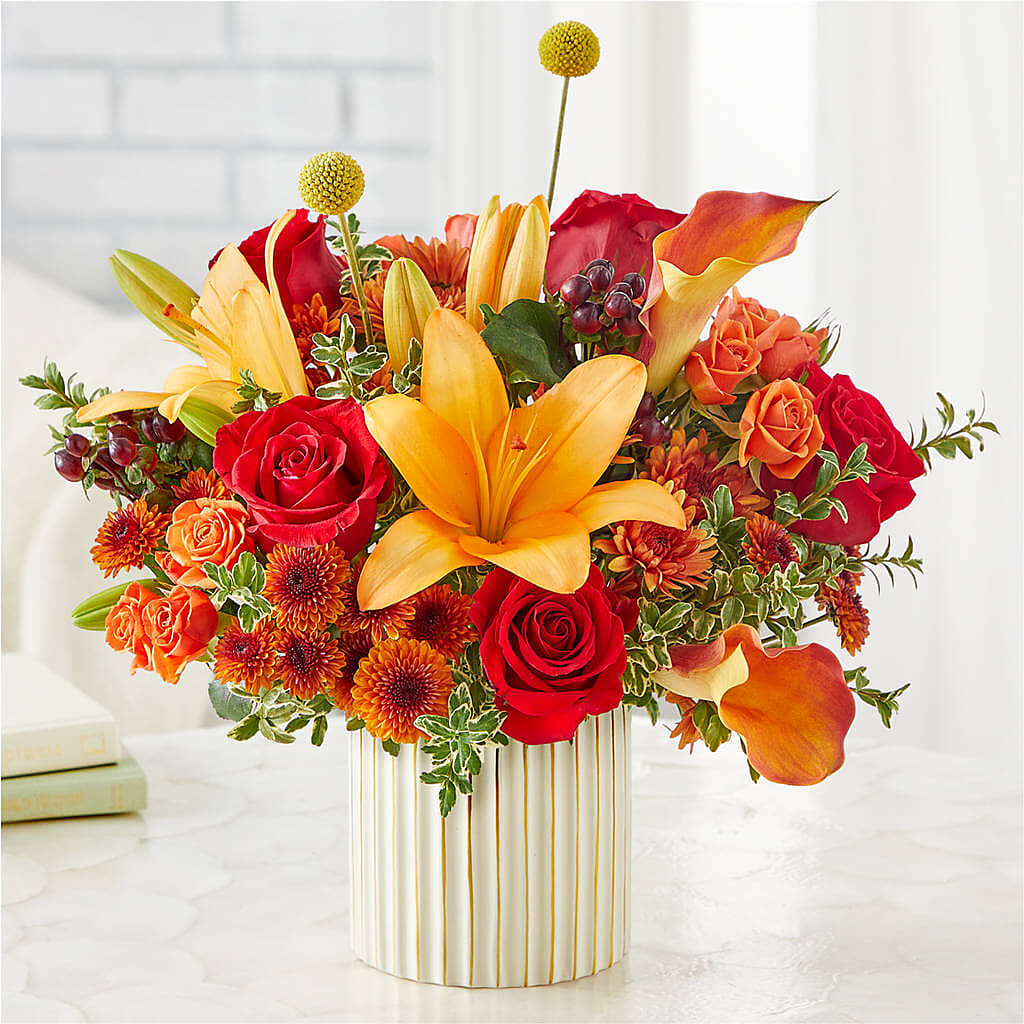 Scarlet Skies Bouquet –  Olas Flower, Bothell WA