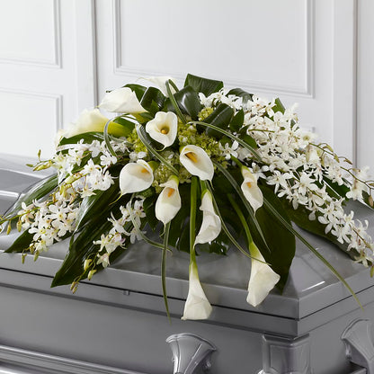 Angel Wings Casket Spray –  Olas Flower, Bothell WA