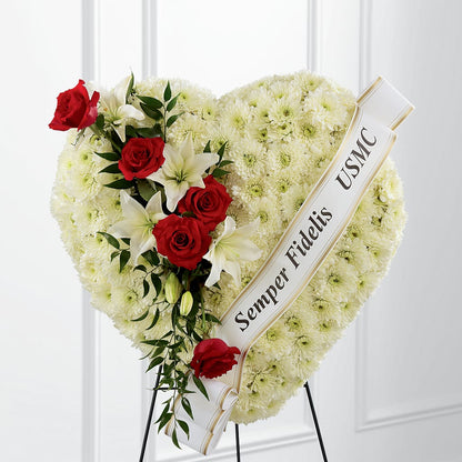 Heartfelt Hero Standing Heart –  Olas Flower, Bothell WA