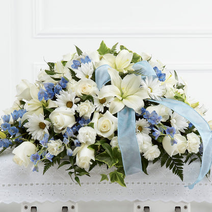 Tender Treasure Casket Spray –  Olas Flower, Bothell WA