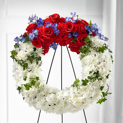 Patriotic Passion Wreath –  Olas Flower, Bothell WA