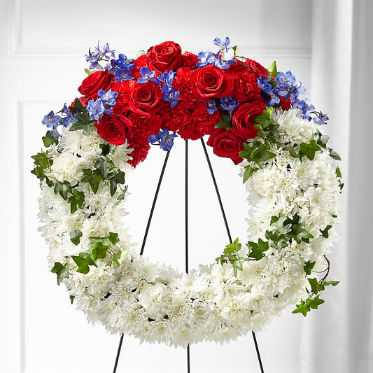 Patriotic Passion Wreath –  Olas Flower, Bothell WA