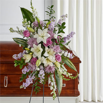 Grateful Hearts Standing Spray –  Olas Flower, Bothell WA