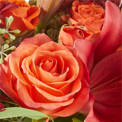 Crimson Leaves Bouquet –  Olas Flower, Bothell WA
