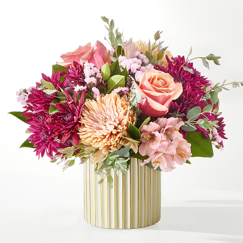 Berry Cobbler Bouquet with Ivory Vase –  Olas Flower, Bothell WA