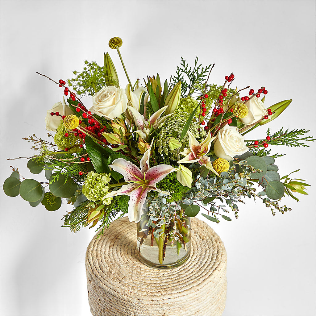 Berry & Bright Bouquet –  Olas Flower, Bothell WA