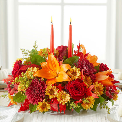 Autumn's Embrace Centerpiece –  Olas Flower, Bothell WA