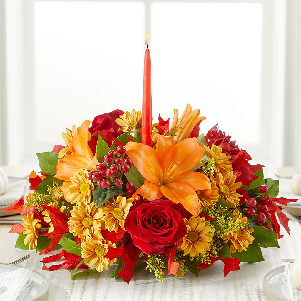 Autumn's Embrace Centerpiece –  Olas Flower, Bothell WA