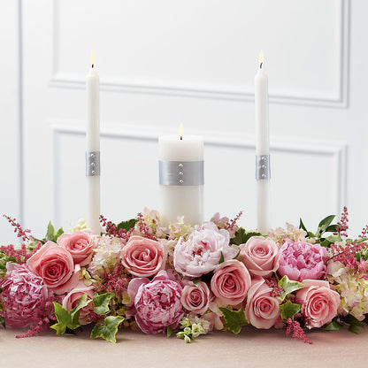 Worldwide Romance Unity Candle Arrangement –  Olas Flower, Bothell WA